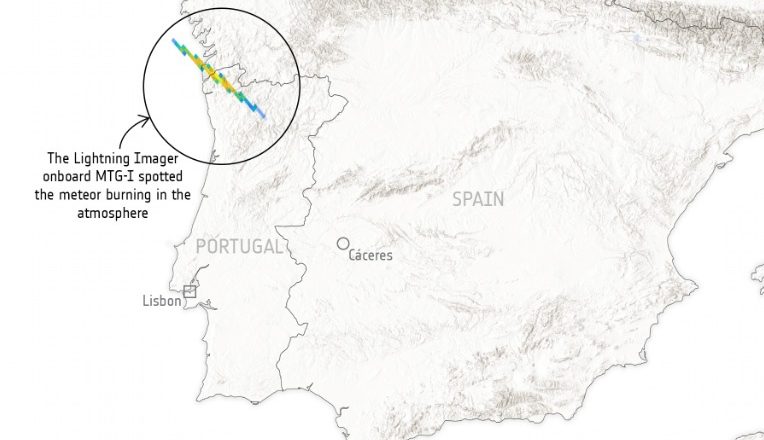 A Weather Satellite Watched a Space Rock Burn Up Above Spain and Portugal