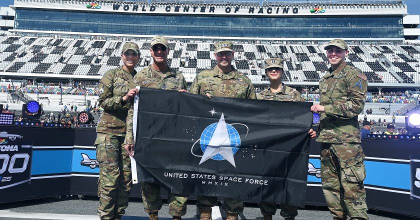 CSO, CMSSF represent Space Force at Daytona 500 > United States Space Force > Article Display